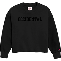 Sweatshirt Midi Crew Rv Sleeve Black Vintage